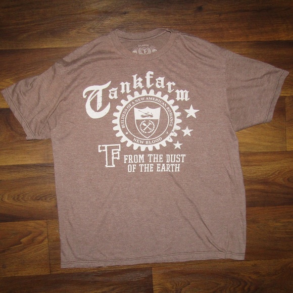 Tankfarm T Shirt Brown Sz XL From the Dust Earth - Picture 3 of 7